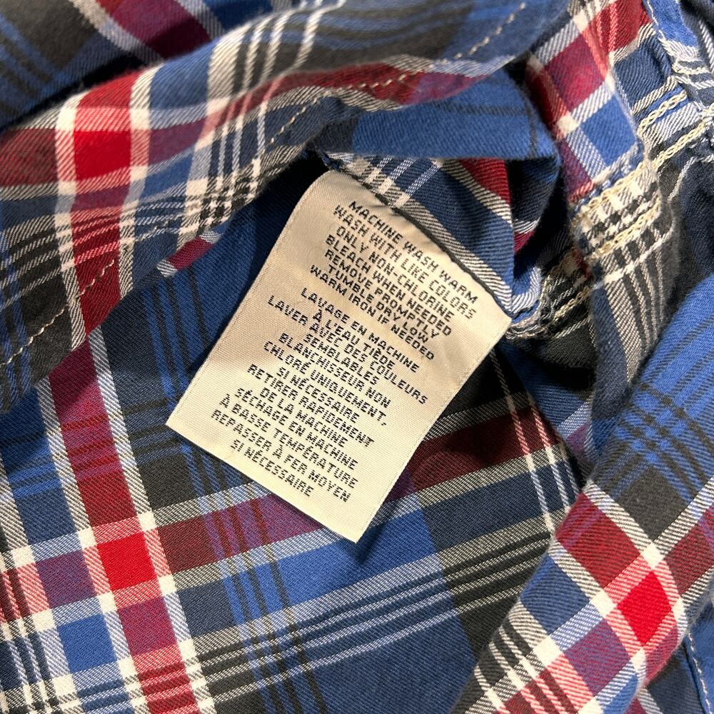 Ralph Lauren Denim & Supply RL Boyfriend blue plaid button up shirt wms M - Picture 4 of 7